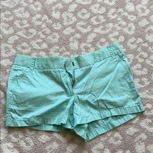 J crew blue mint shorts